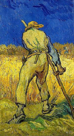 Vincent Van Gogh The Reaper Norge oil painting art